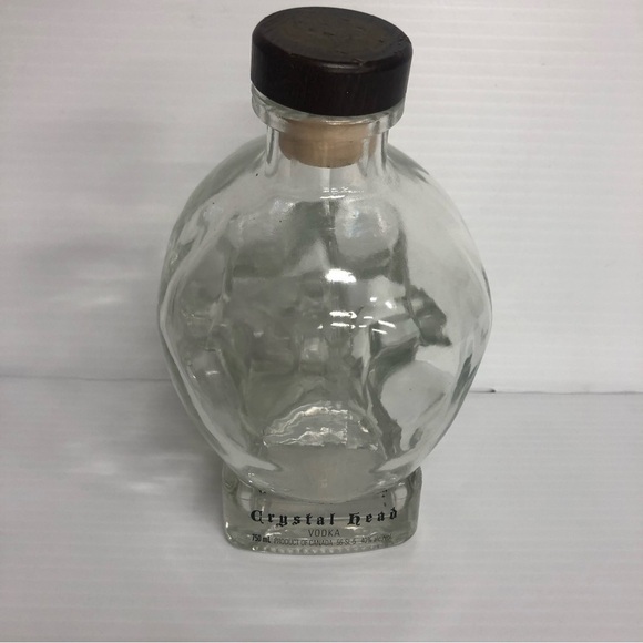 Vodka Bottle 750ml Crystal Head Skull Decanter Glass Empty Dan Aykroyd Stopper - Picture 6 of 11